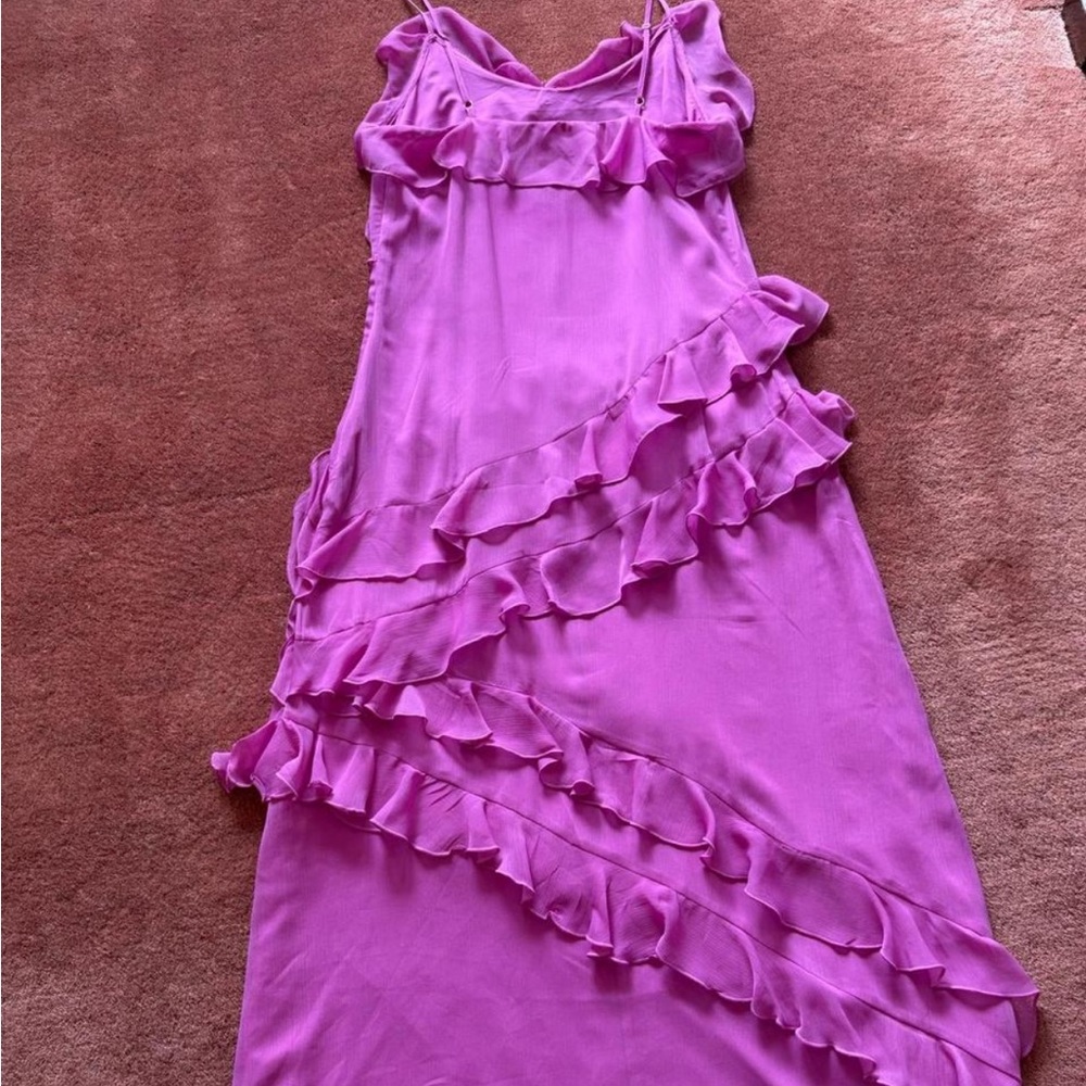 LOFT Ruffle Pink Maxi Dress - Picture 2 of 4